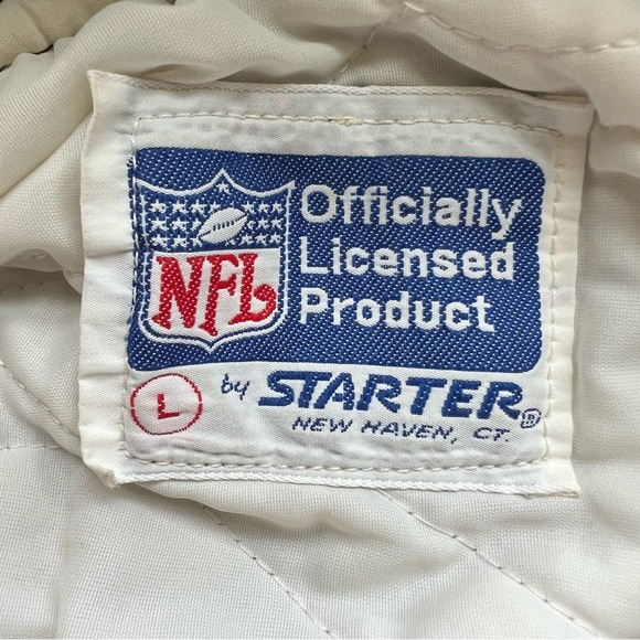 Vintage NFL Pro Line by Starter Los Angeles Raiders Football Satin Bomber Jacket - Picture 12 of 16